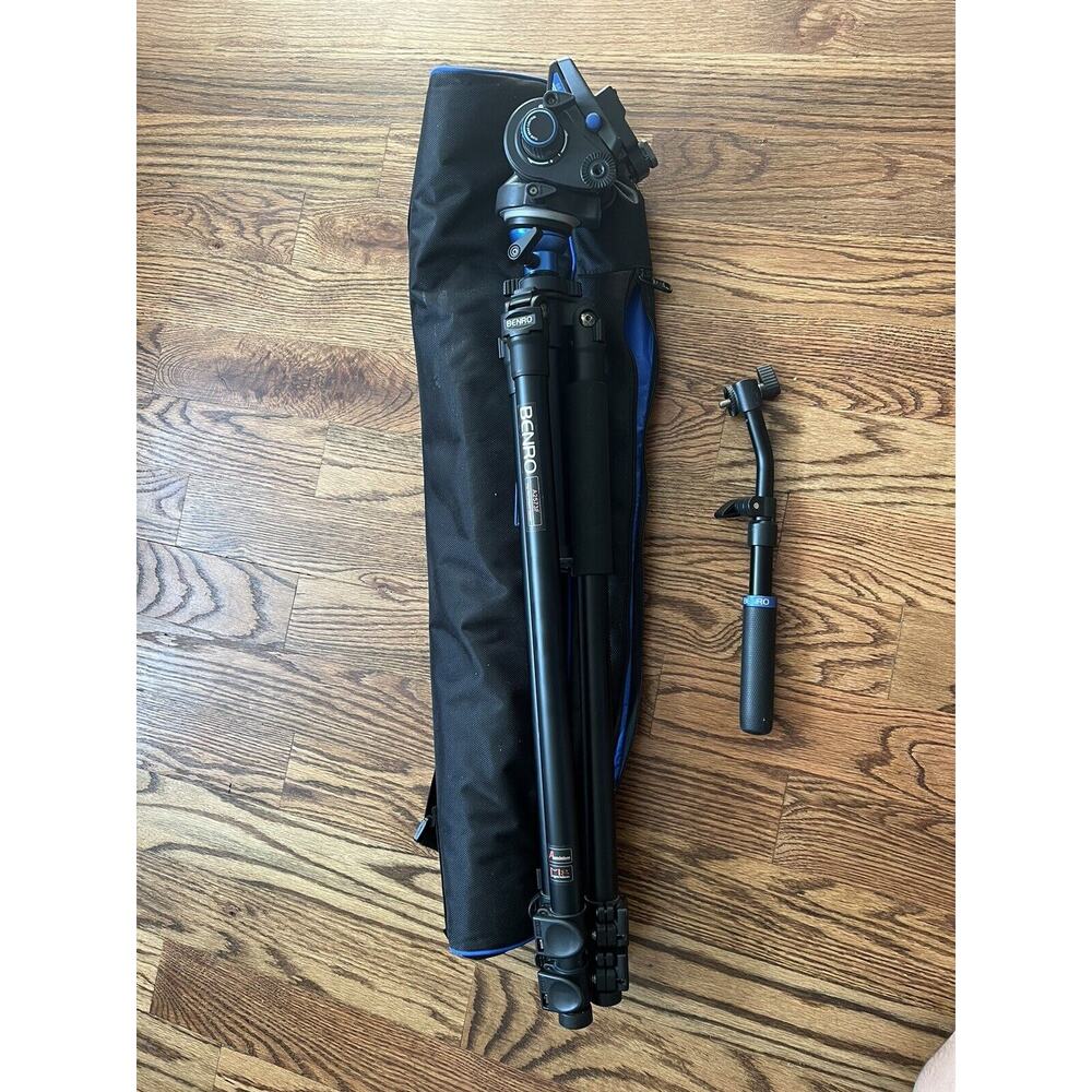 Benro S Pro A2573F Aluminium Single Tube Flip Lock 3 Section S6PRO Video Head -